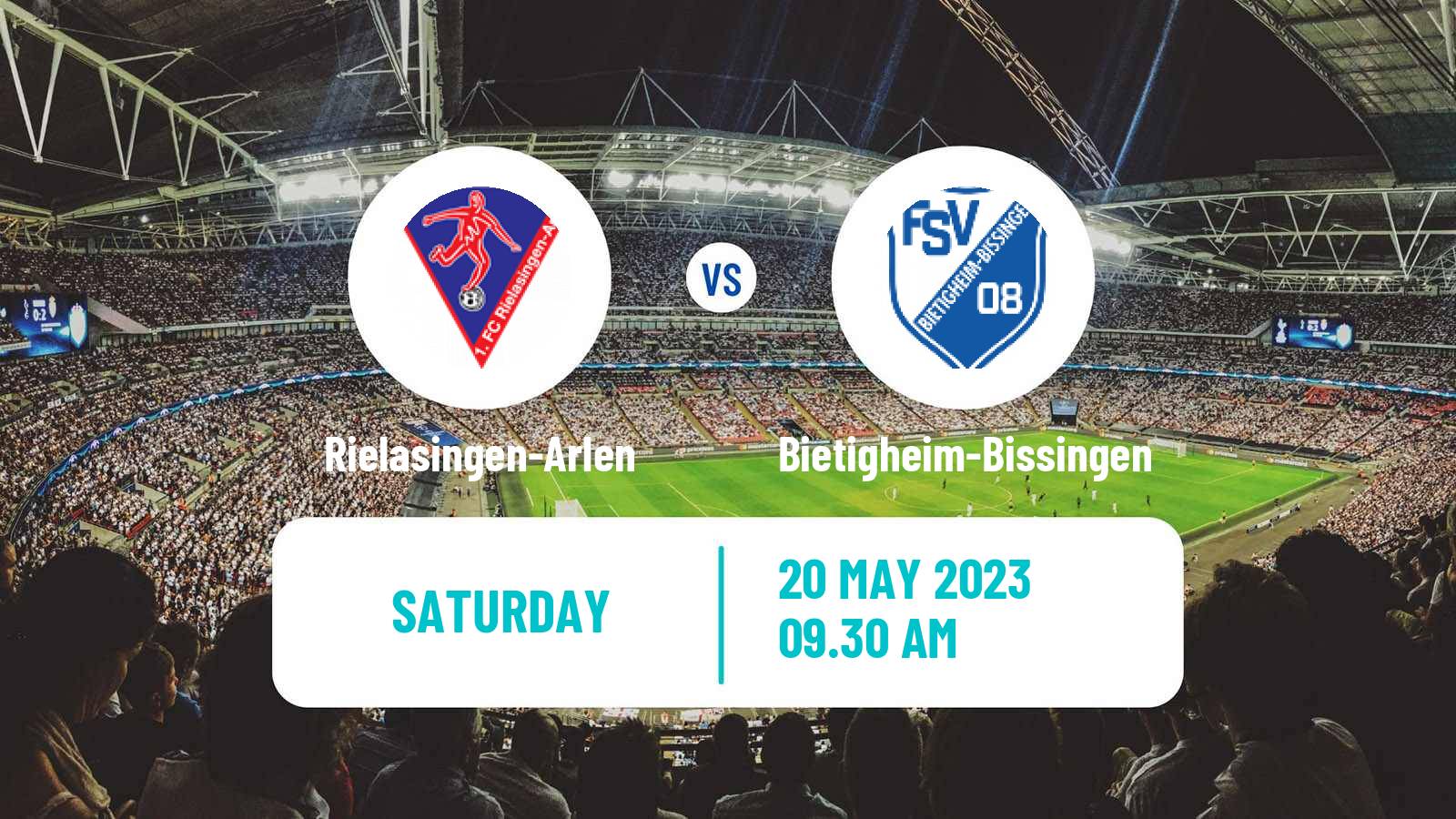 Soccer German Oberliga Baden-Württemberg Rielasingen-Arlen - Bietigheim-Bissingen