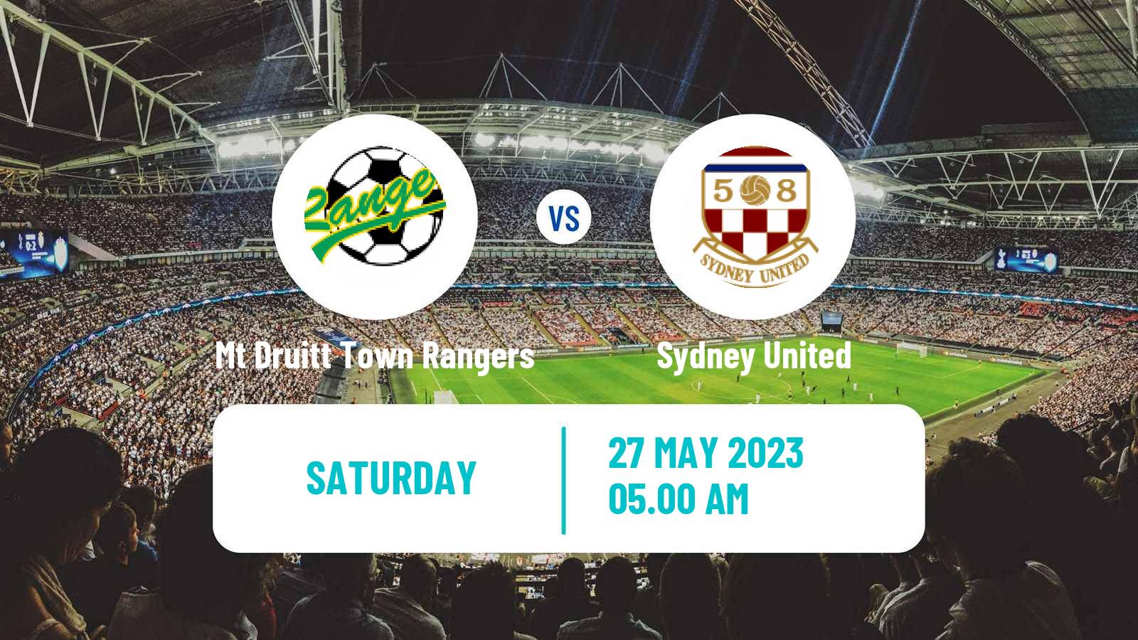 Soccer Australian NPL NSW Mt Druitt Town Rangers - Sydney United