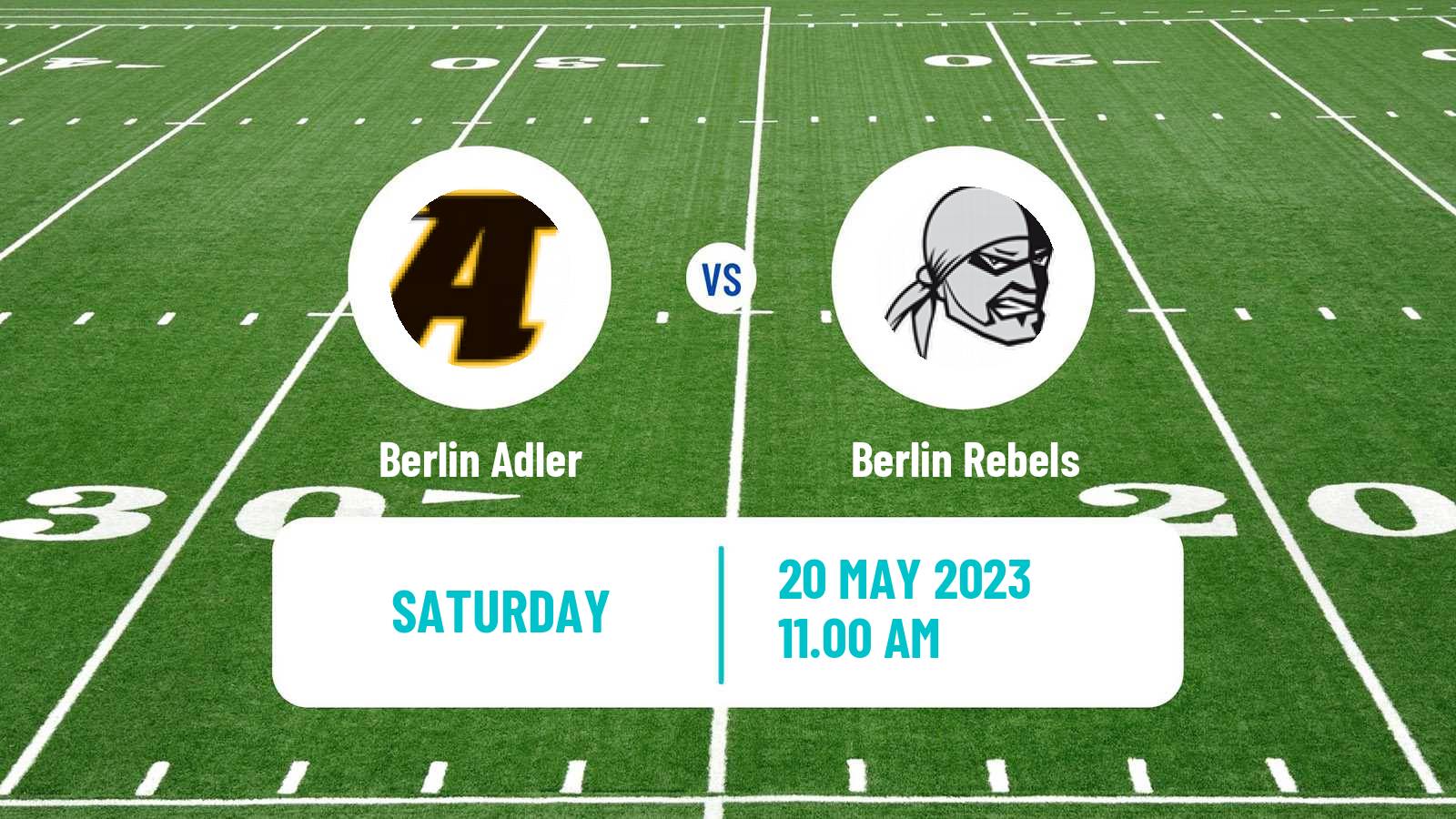 American football German GFL Berlin Adler - Berlin Rebels