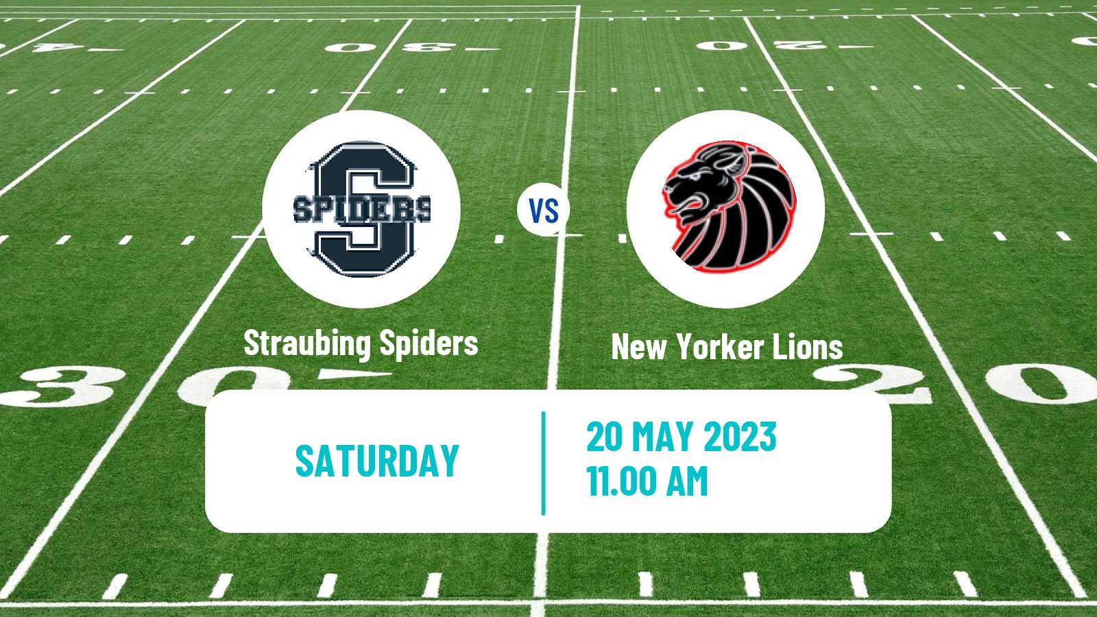 American football German GFL Straubing Spiders - New Yorker Lions