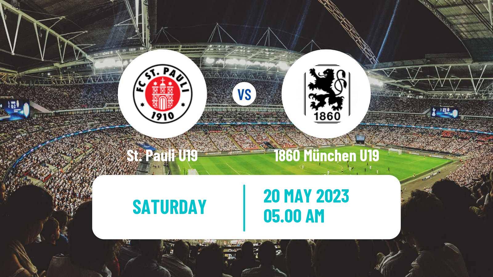 Soccer German Junioren Bundesliga Play Offs St. Pauli U19 - 1860 München U19