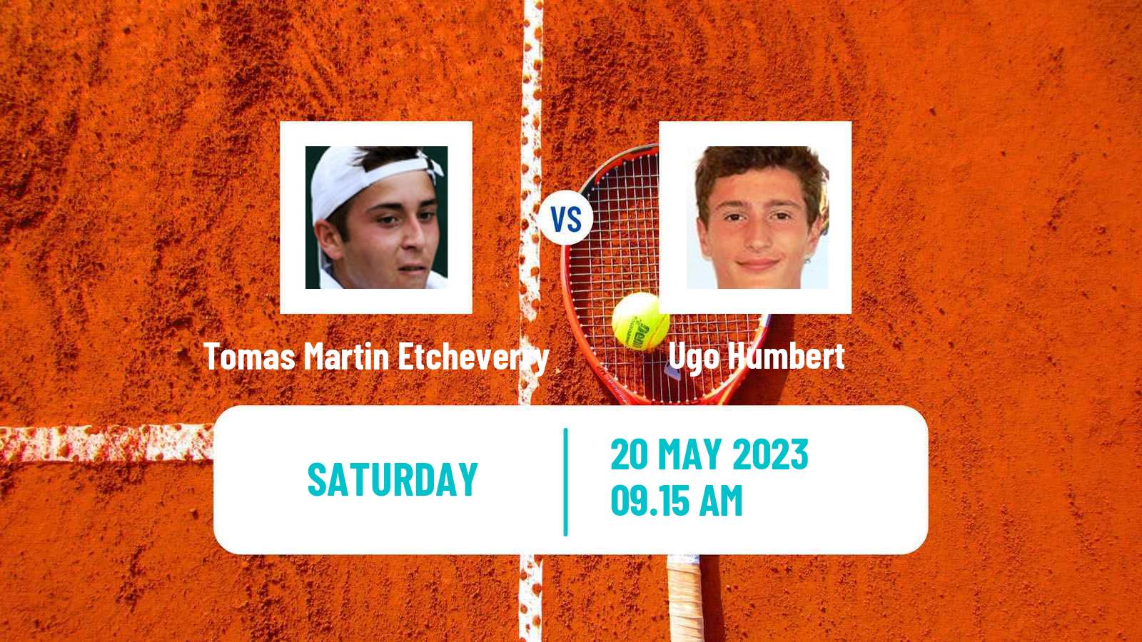 Tennis Bordeaux Challenger Men Tomas Martin Etcheverry - Ugo Humbert