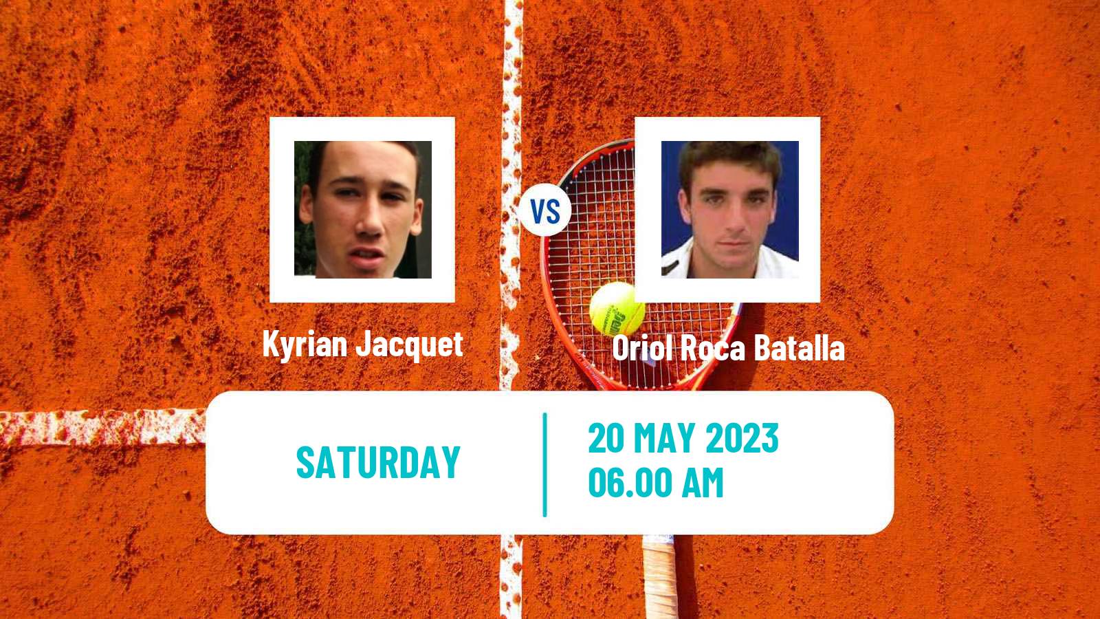 Tennis ATP Lyon Kyrian Jacquet - Oriol Roca Batalla