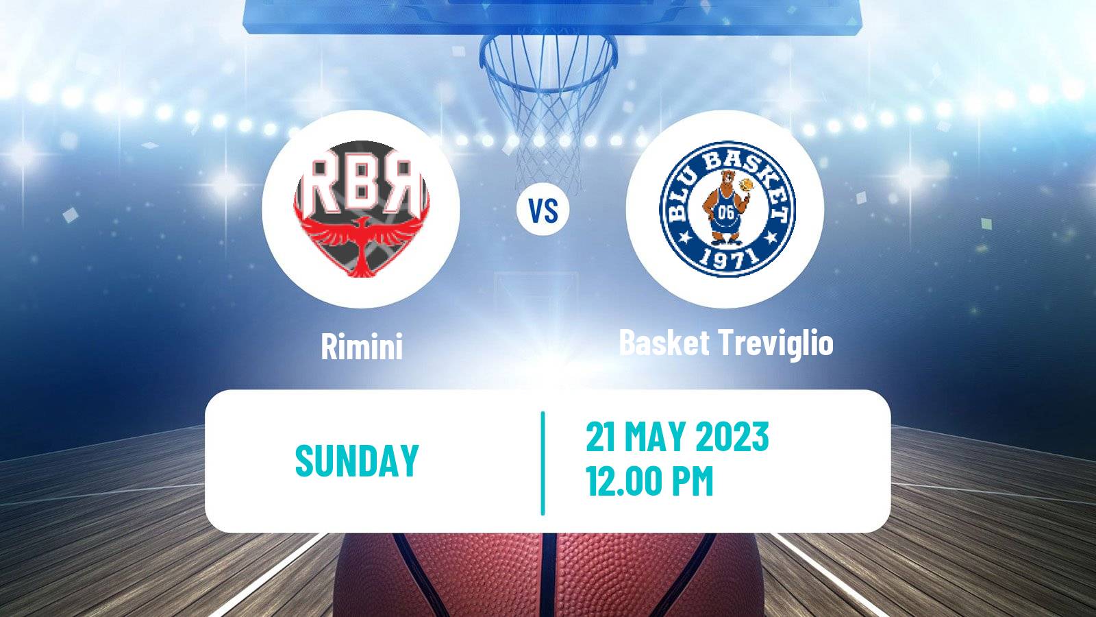 Basketball Italian Serie A2 Basketball Rimini - Basket Treviglio