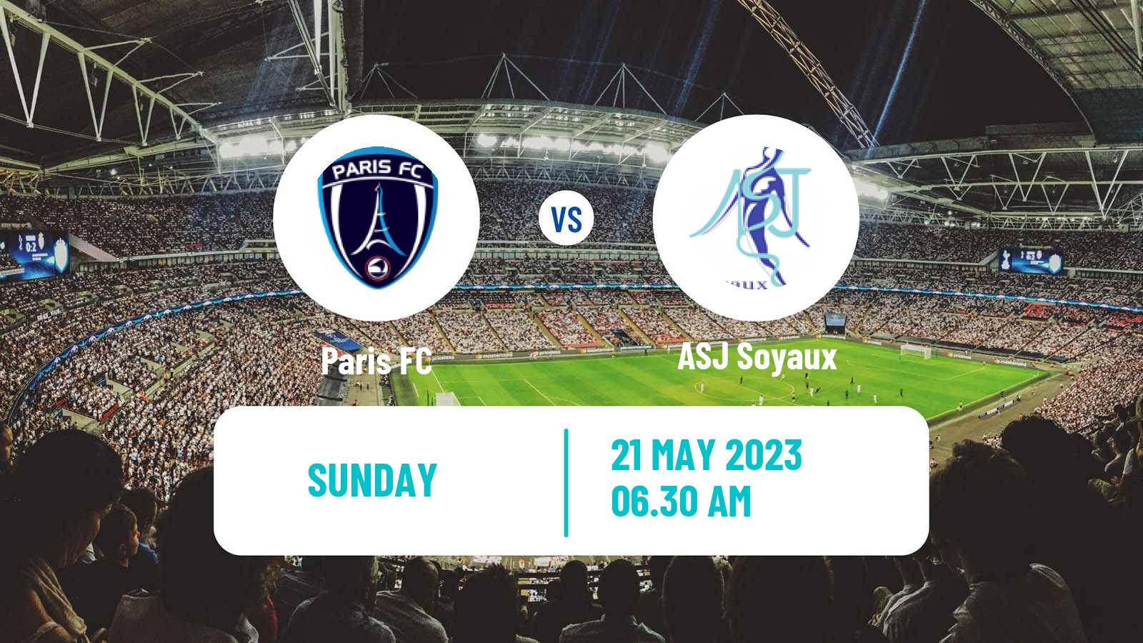 Soccer French Division 1 Women Paris FC - Soyaux