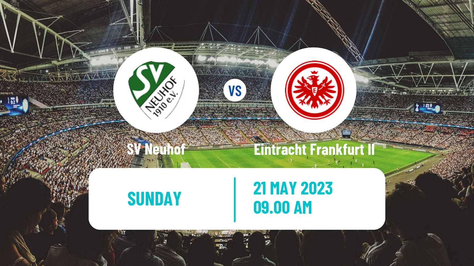 Soccer German Oberliga Hessen Neuhof - Eintracht Frankfurt II