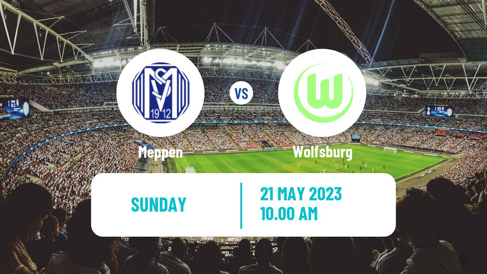 Soccer German Bundesliga Women Meppen - Wolfsburg