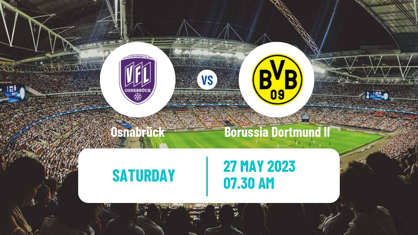 Soccer German 3 Bundesliga Osnabrück - Borussia Dortmund II