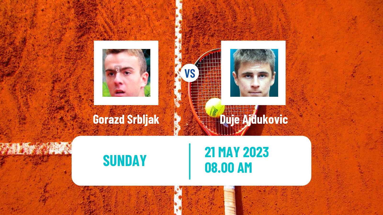 Tennis Skopje Challenger Men Gorazd Srbljak - Duje Ajdukovic