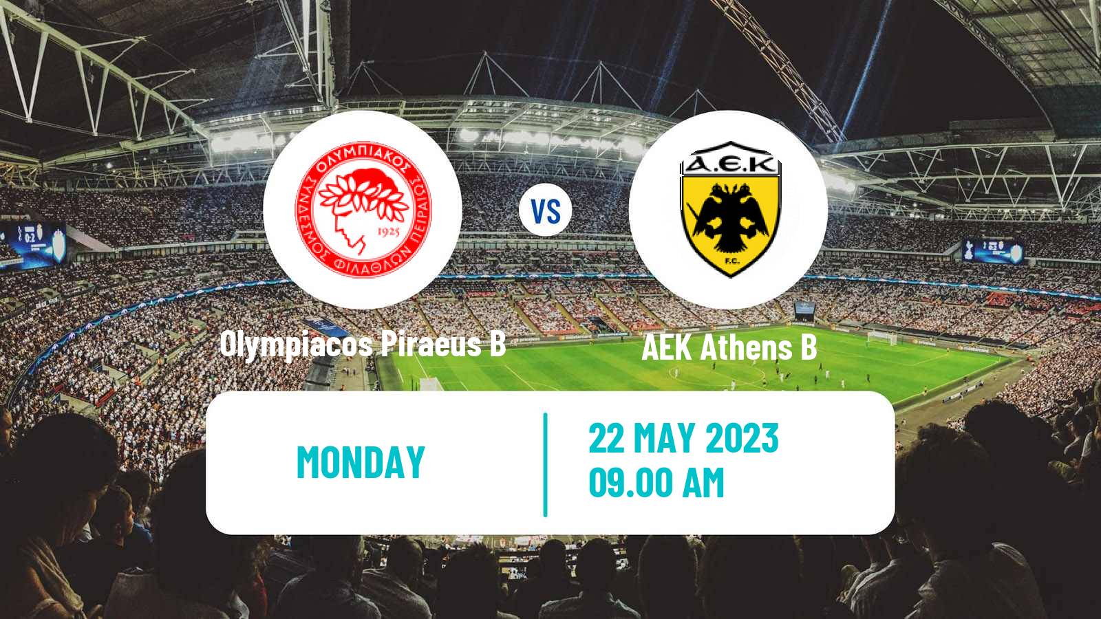 Soccer Greek Super League 2 Olympiacos Piraeus B - AEK B