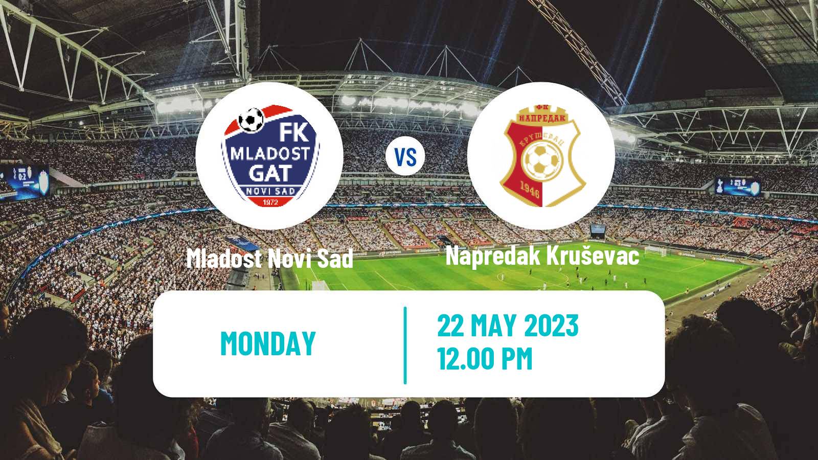 Soccer Serbian Superliga Mladost Novi Sad - Napredak Kruševac