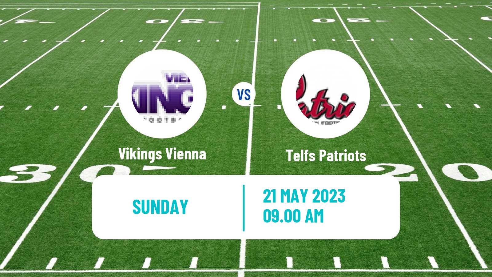 American football Austrian Football League Vikings Vienna - Telfs Patriots