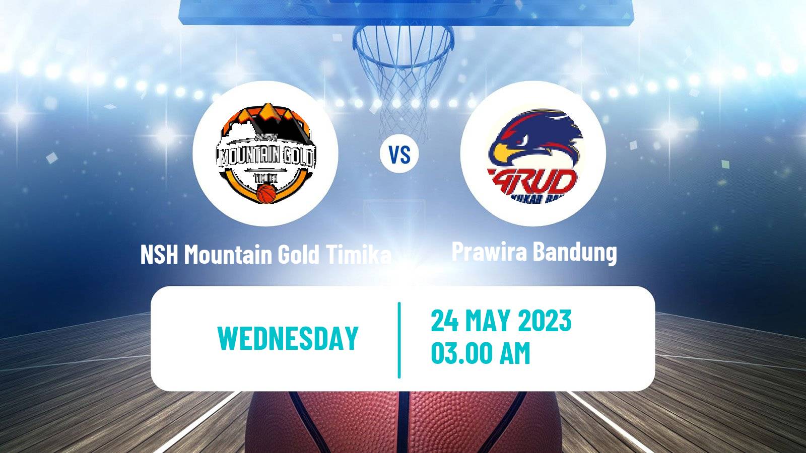 Basketball Indonesian IBL NSH Mountain Gold Timika - Prawira Bandung