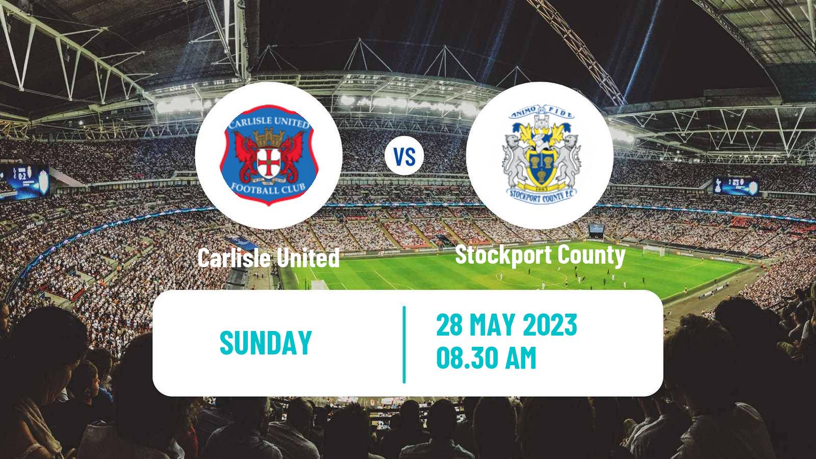 Soccer English League Two Carlisle United - Stockport County