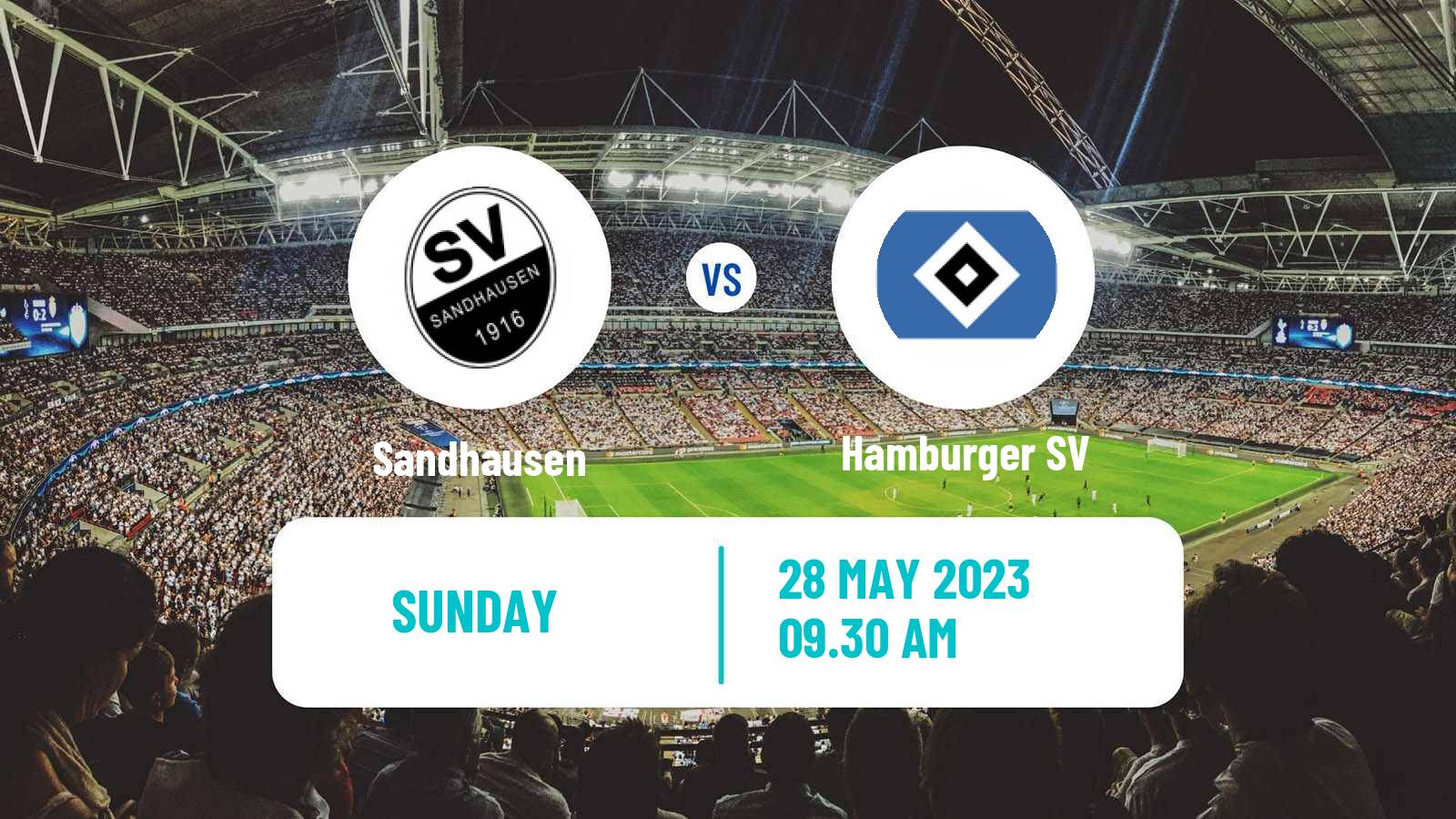 Soccer German 2 Bundesliga Sandhausen - Hamburger SV