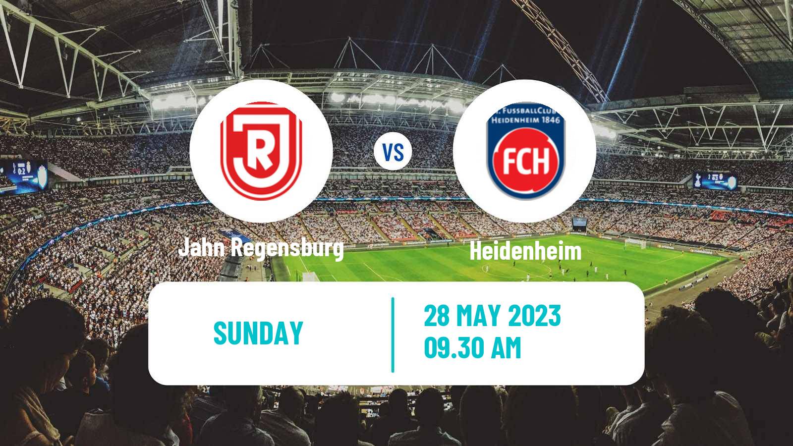 Soccer German 2 Bundesliga Jahn Regensburg - Heidenheim