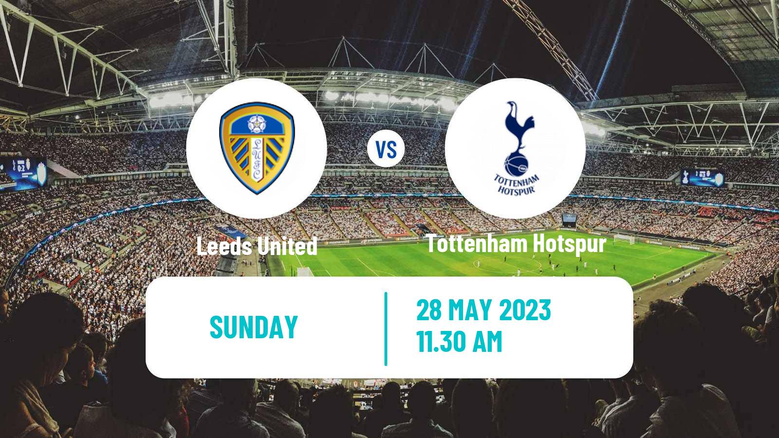 Soccer English Premier League Leeds United - Tottenham Hotspur