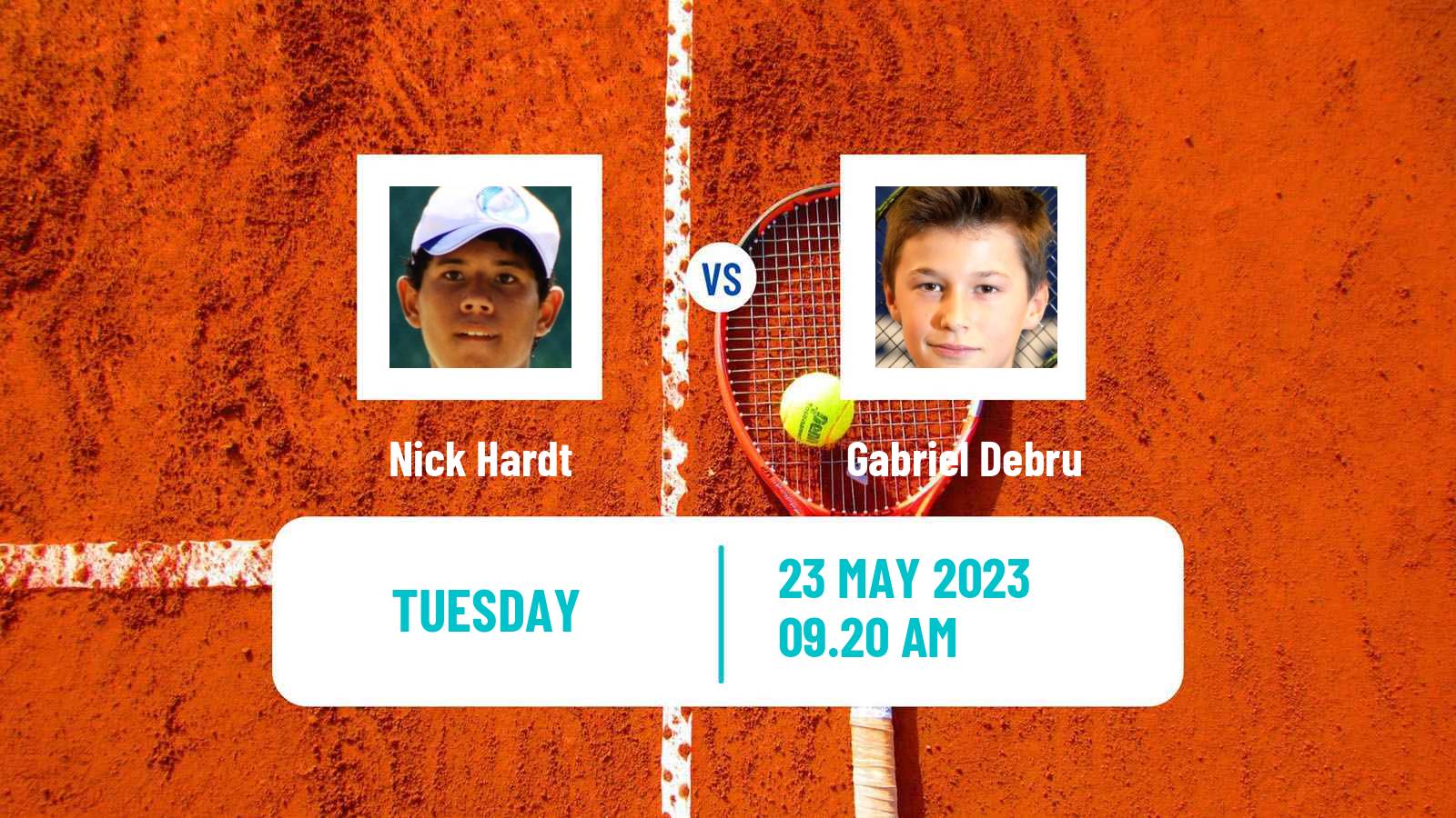 Tennis ATP Roland Garros Nick Hardt - Gabriel Debru