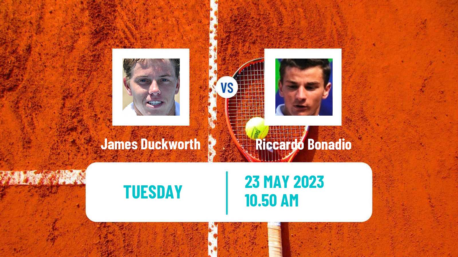 Tennis ATP Roland Garros James Duckworth - Riccardo Bonadio