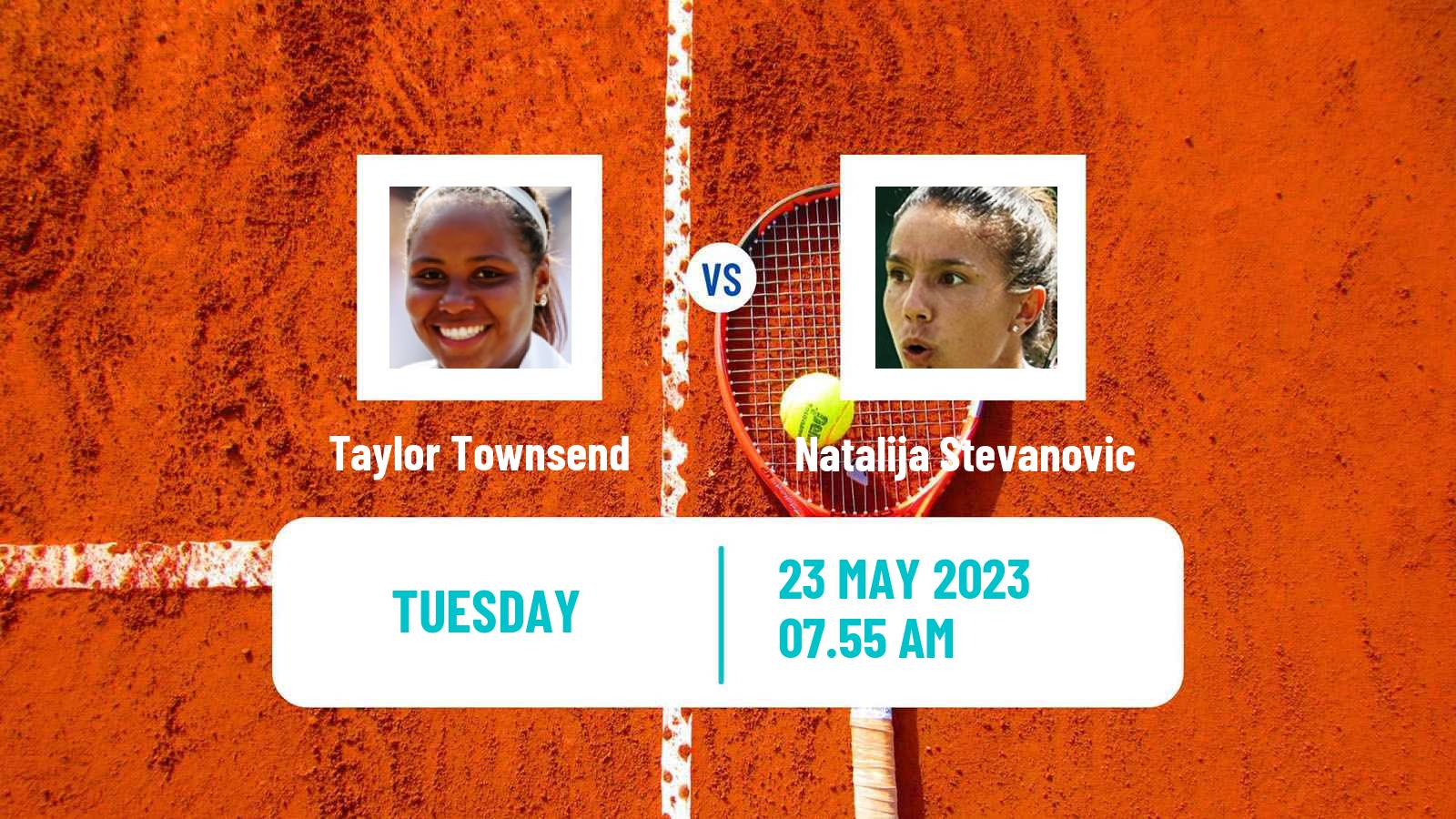Tennis WTA Roland Garros Taylor Townsend - Natalija Stevanovic