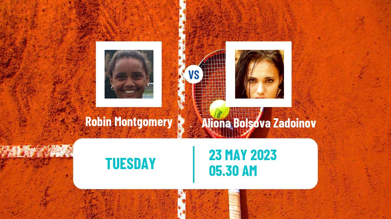 Tennis WTA Roland Garros Robin Montgomery - Aliona Bolsova Zadoinov