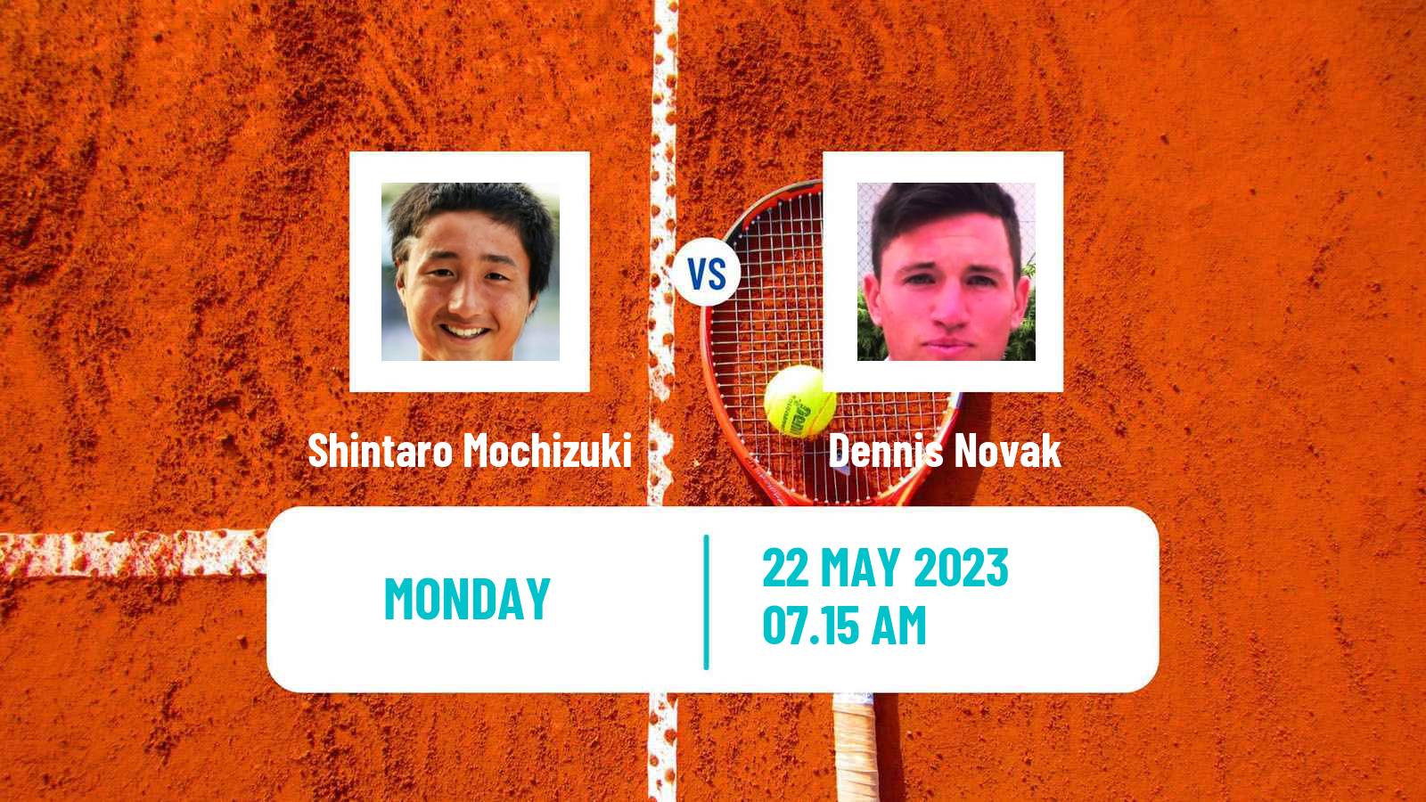 Tennis ATP Roland Garros Shintaro Mochizuki - Dennis Novak