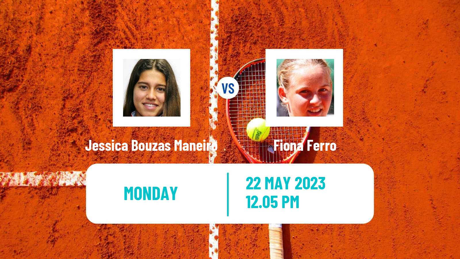 Tennis WTA Roland Garros Jessica Bouzas Maneiro - Fiona Ferro