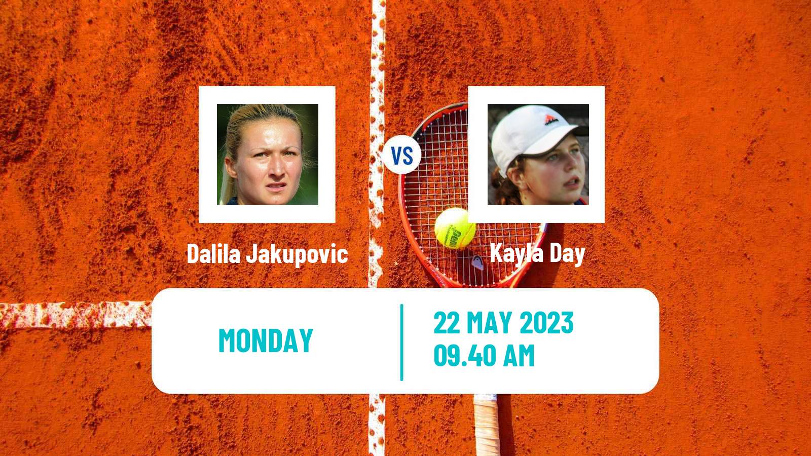 Tennis WTA Roland Garros Dalila Jakupovic - Kayla Day