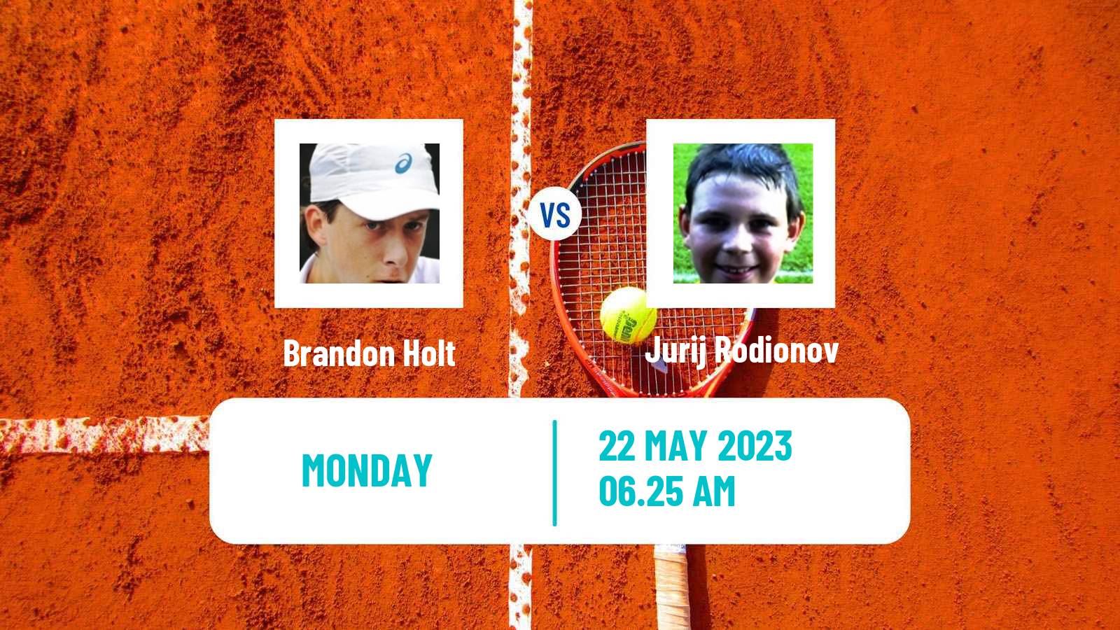 Tennis ATP Roland Garros Brandon Holt - Jurij Rodionov