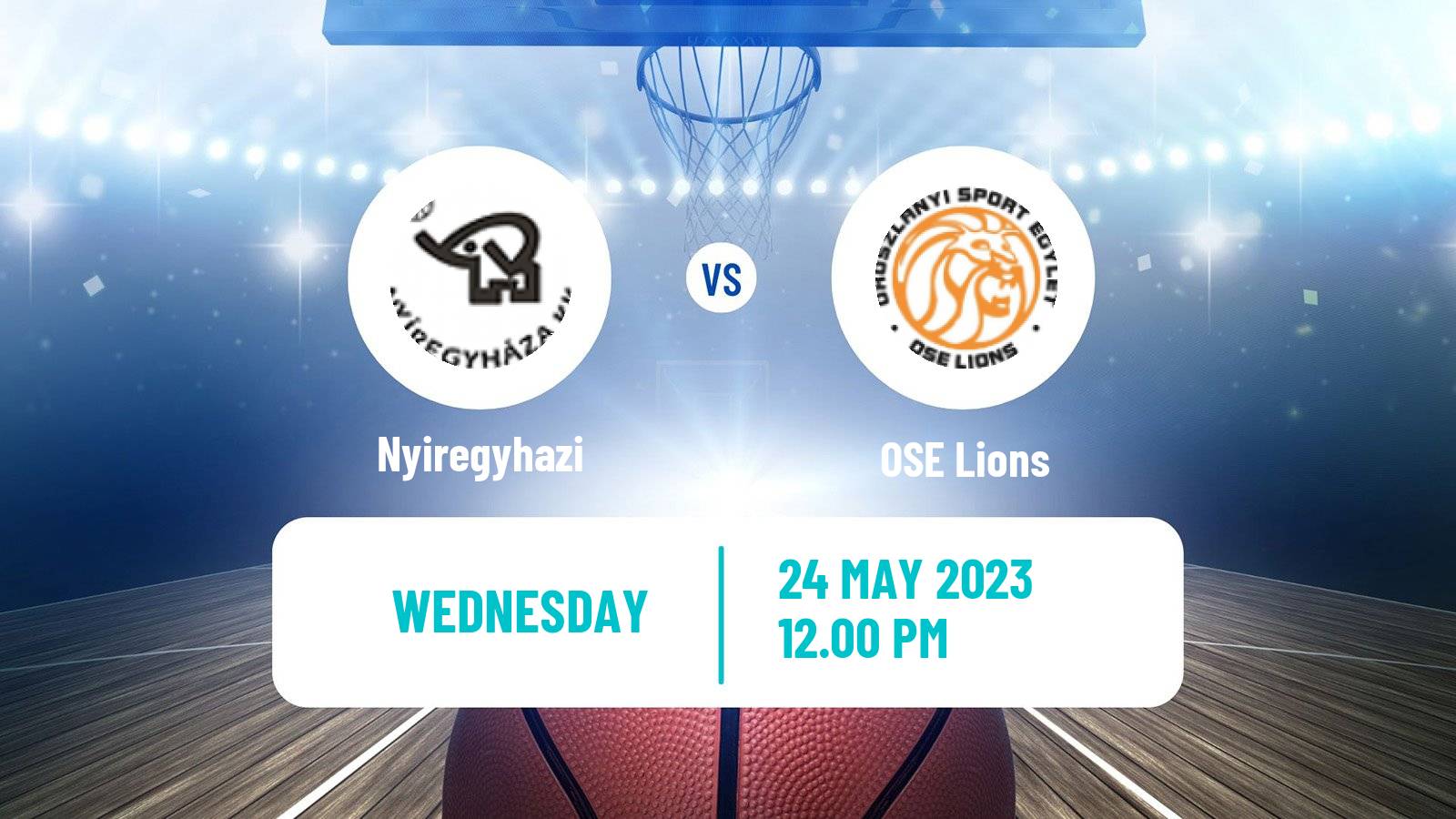 Basketball Hungarian NB I Basketball Nyiregyhazi - OSE Lions