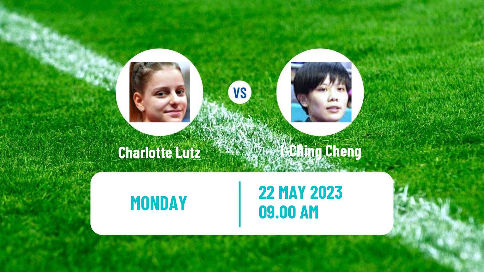 Table tennis World Championships Women Charlotte Lutz - I-Ching Cheng