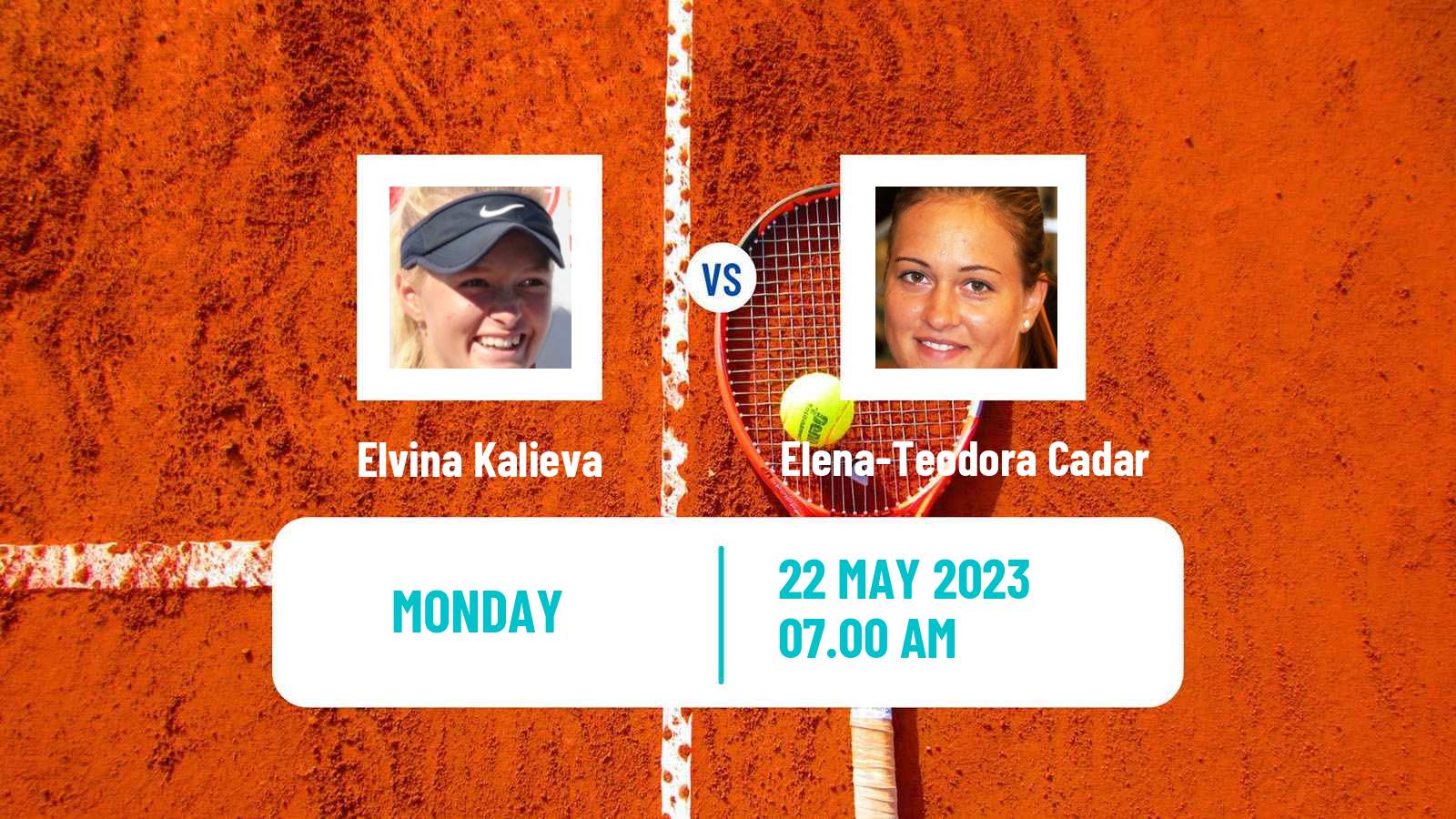Tennis ITF W25 Warmbad Villach Women Elvina Kalieva - Elena-Teodora Cadar
