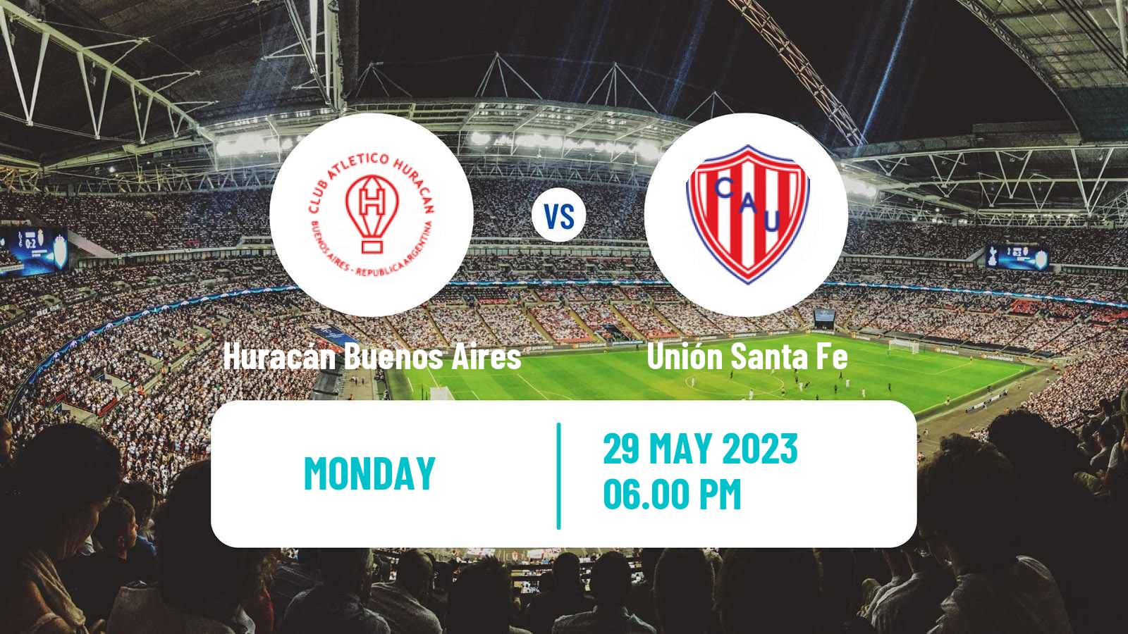 Soccer Argentinian Liga Profesional Huracán Buenos Aires - Unión Santa Fe