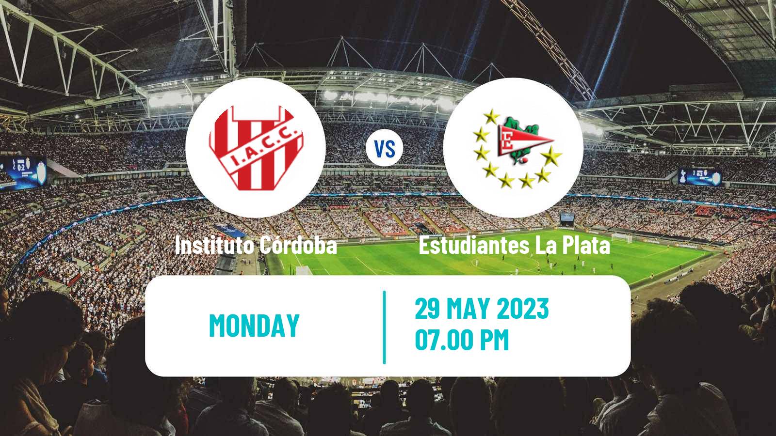 Soccer Argentinian Liga Profesional Instituto Córdoba - Estudiantes La Plata