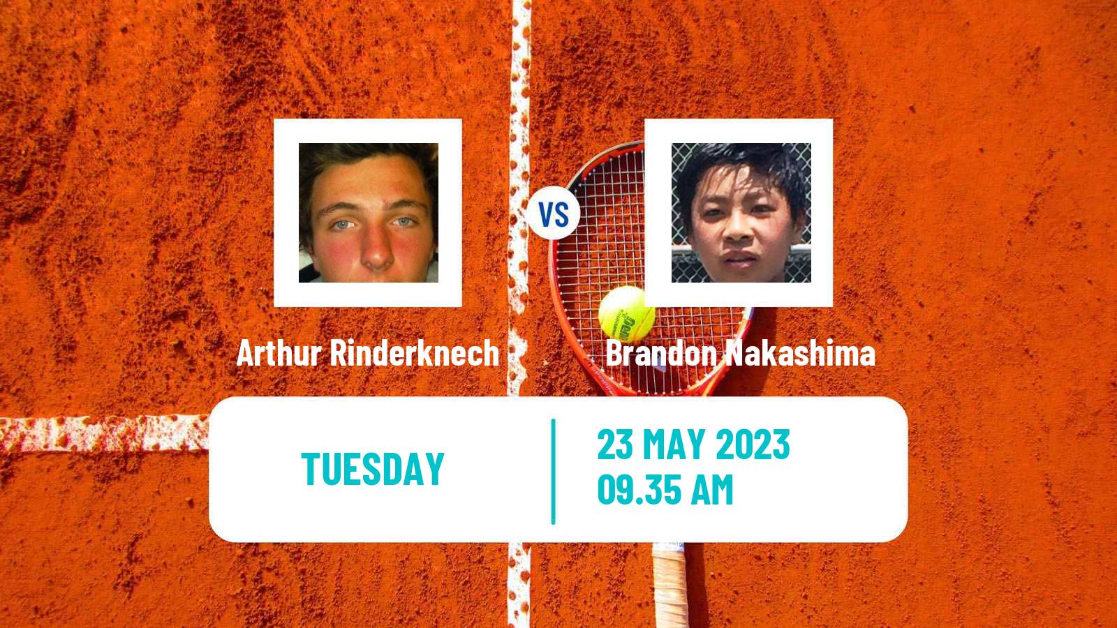 Tennis ATP Lyon Arthur Rinderknech - Brandon Nakashima