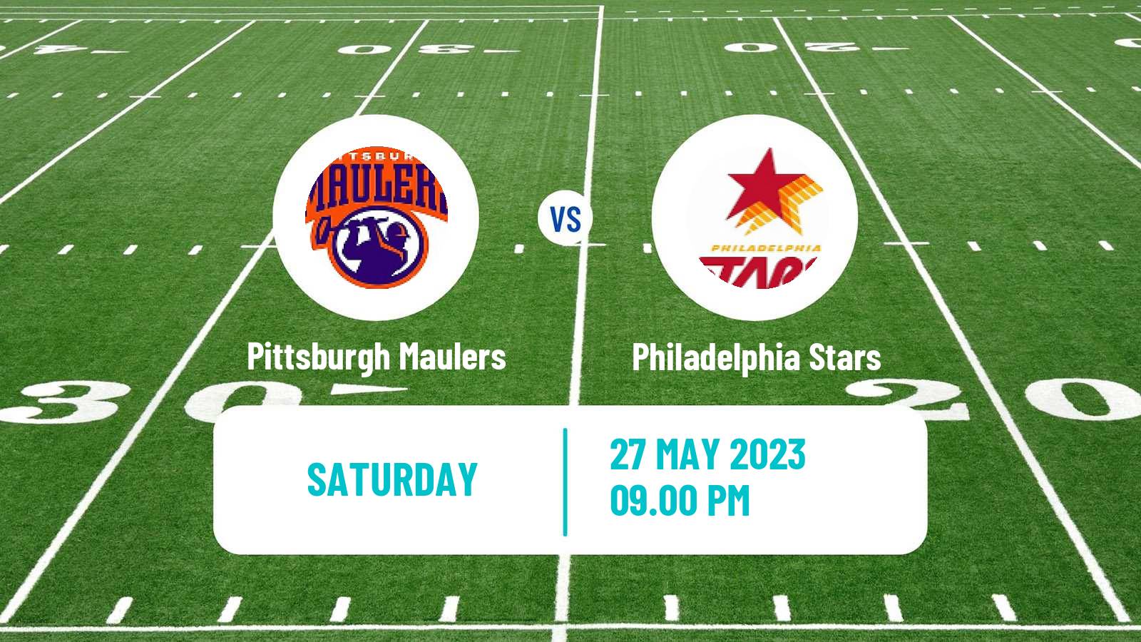 American football USFL Pittsburgh Maulers - Philadelphia Stars