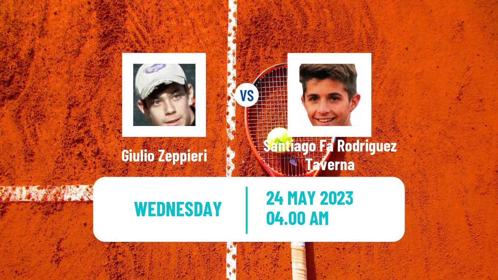 Tennis ATP Roland Garros Giulio Zeppieri - Santiago Fa Rodriguez Taverna