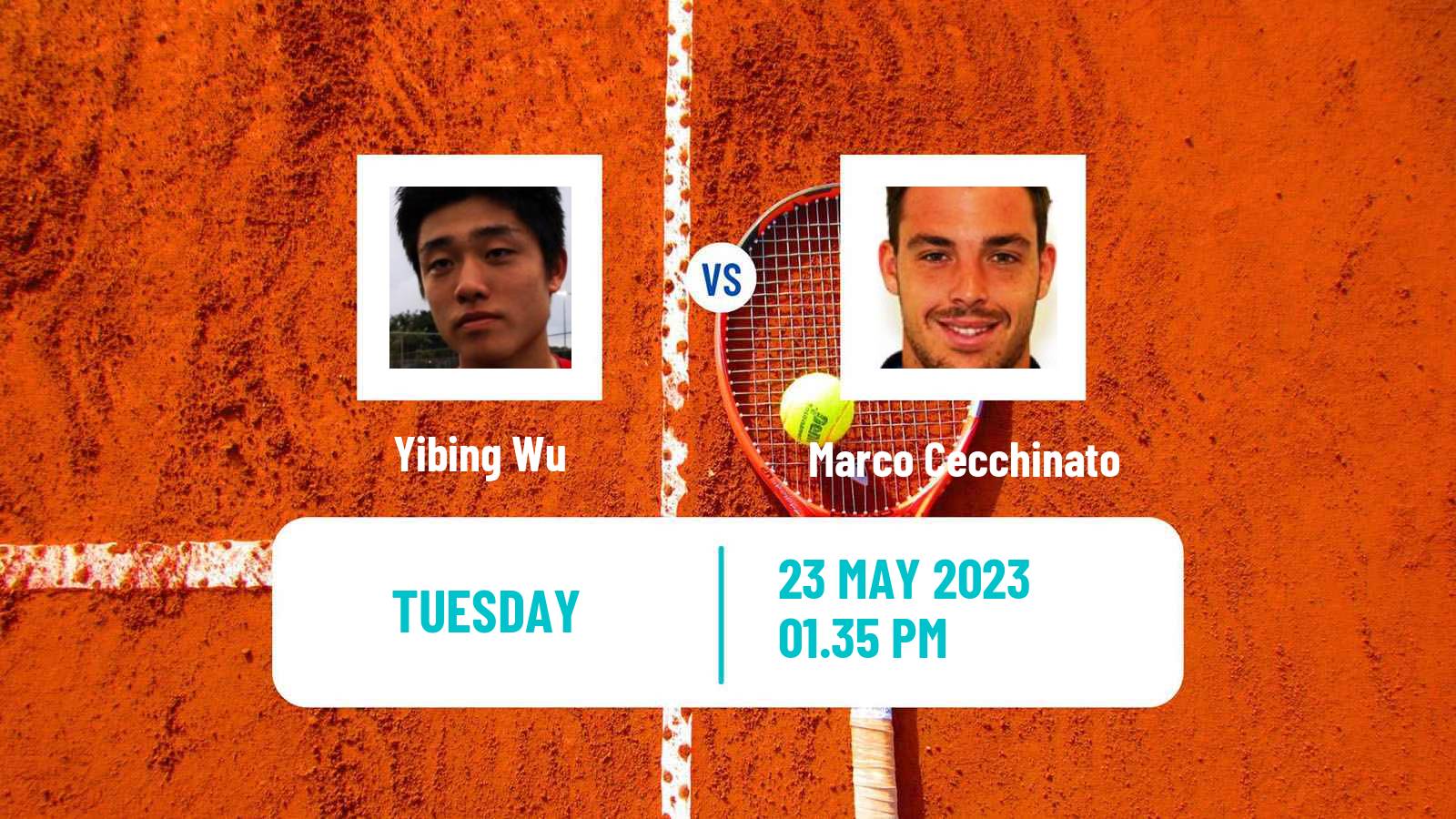 Tennis ATP Geneva Yibing Wu - Marco Cecchinato