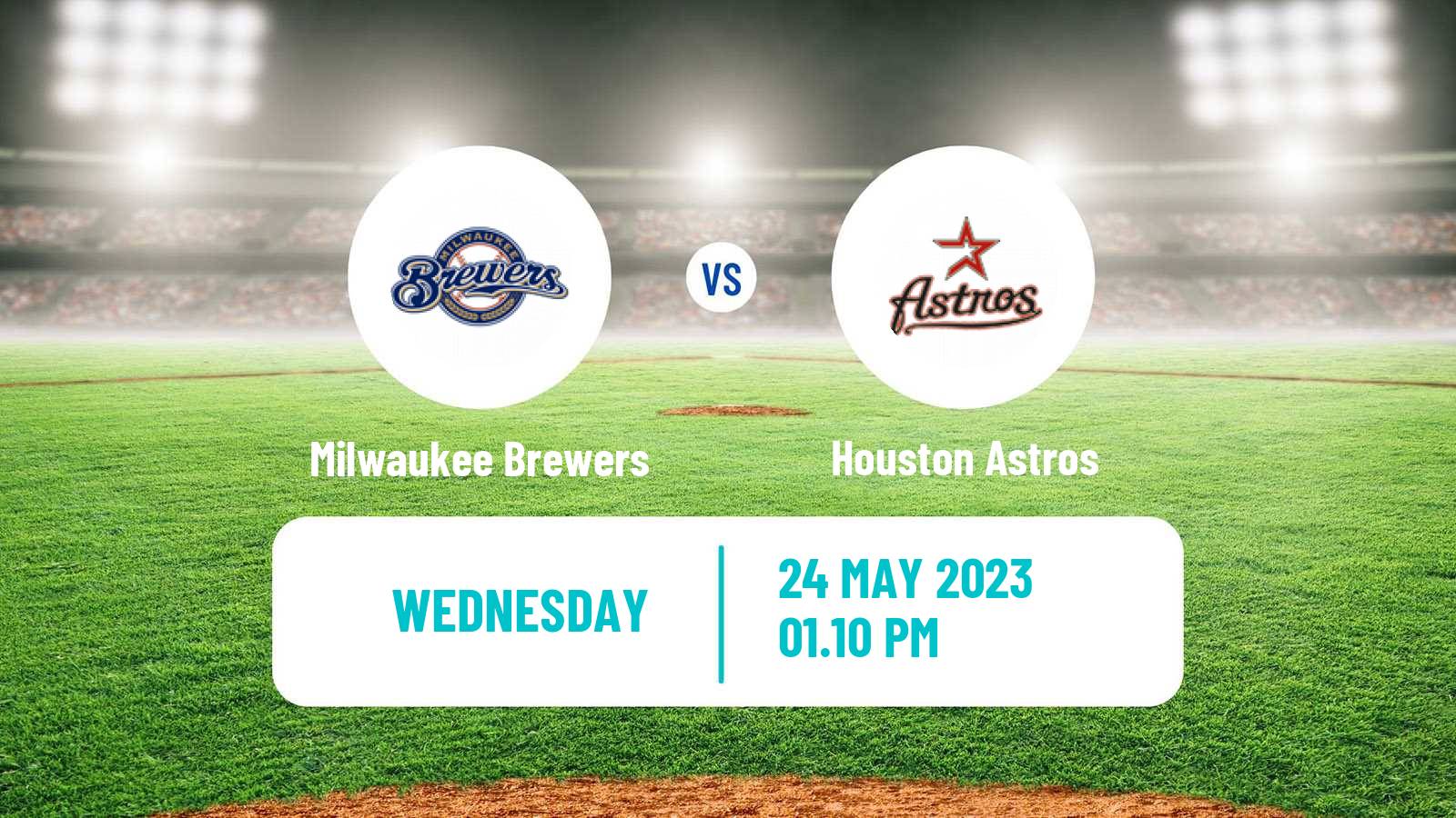 Baseball MLB Milwaukee Brewers - Houston Astros