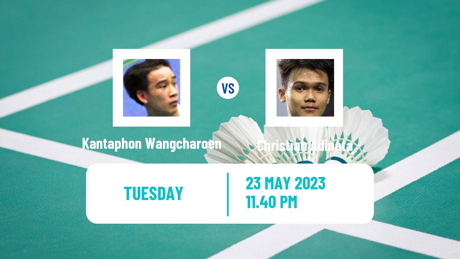 Badminton BWF World Tour Malaysia Masters Men Kantaphon Wangcharoen - Christian Adinata