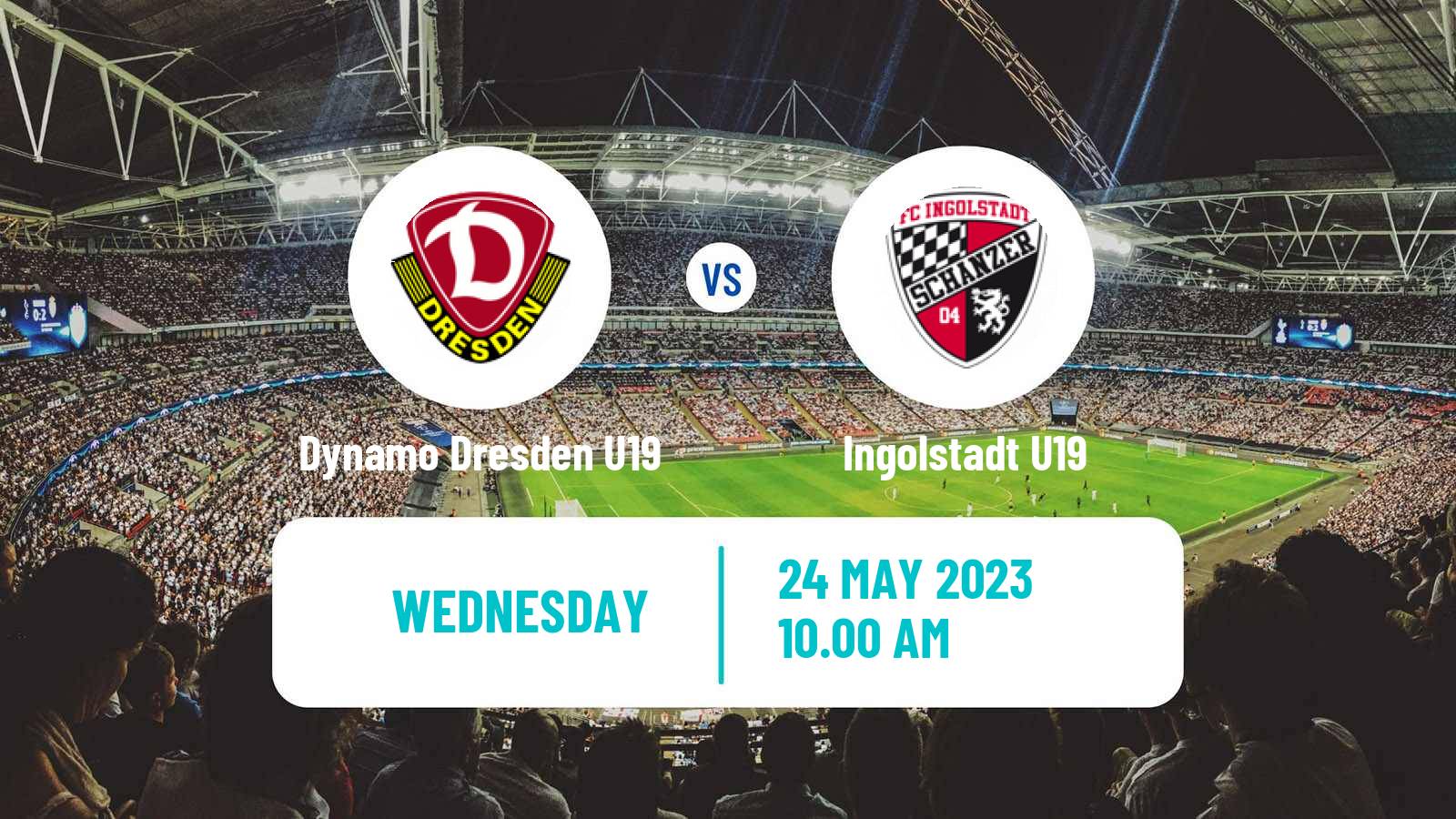 Soccer German Junioren Bundesliga Play Offs Dynamo Dresden U19 - Ingolstadt U19