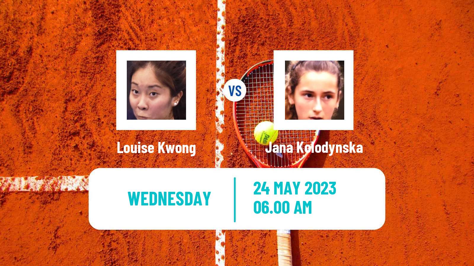 Tennis ITF W25 Monastir 3 Women Louise Kwong - Jana Kolodynska