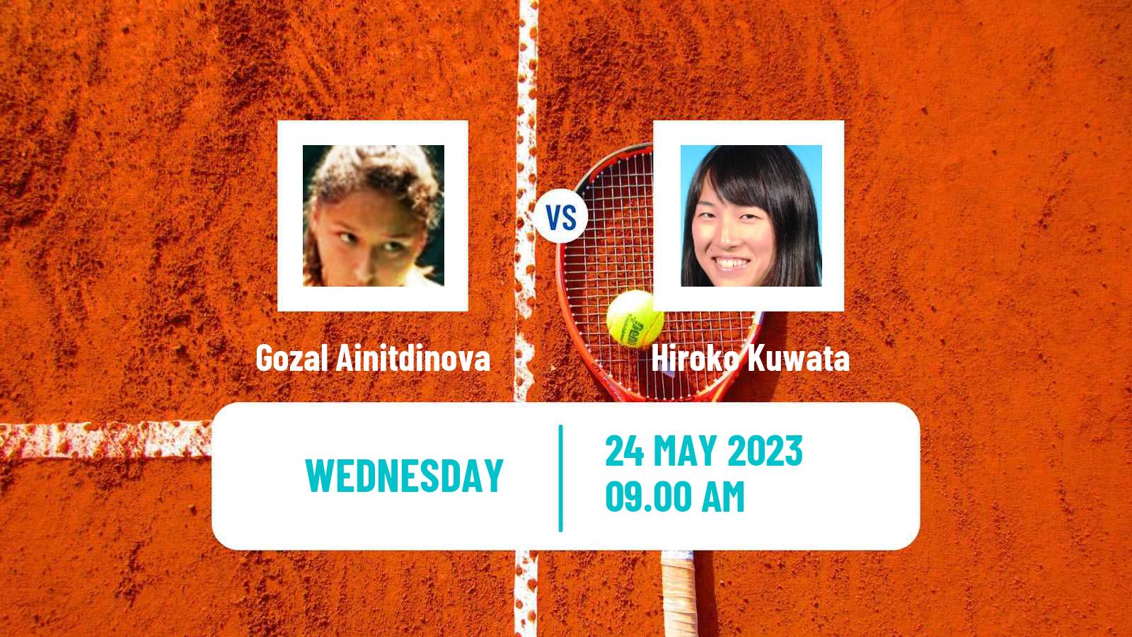 Tennis ITF W25 Monastir 3 Women Gozal Ainitdinova - Hiroko Kuwata