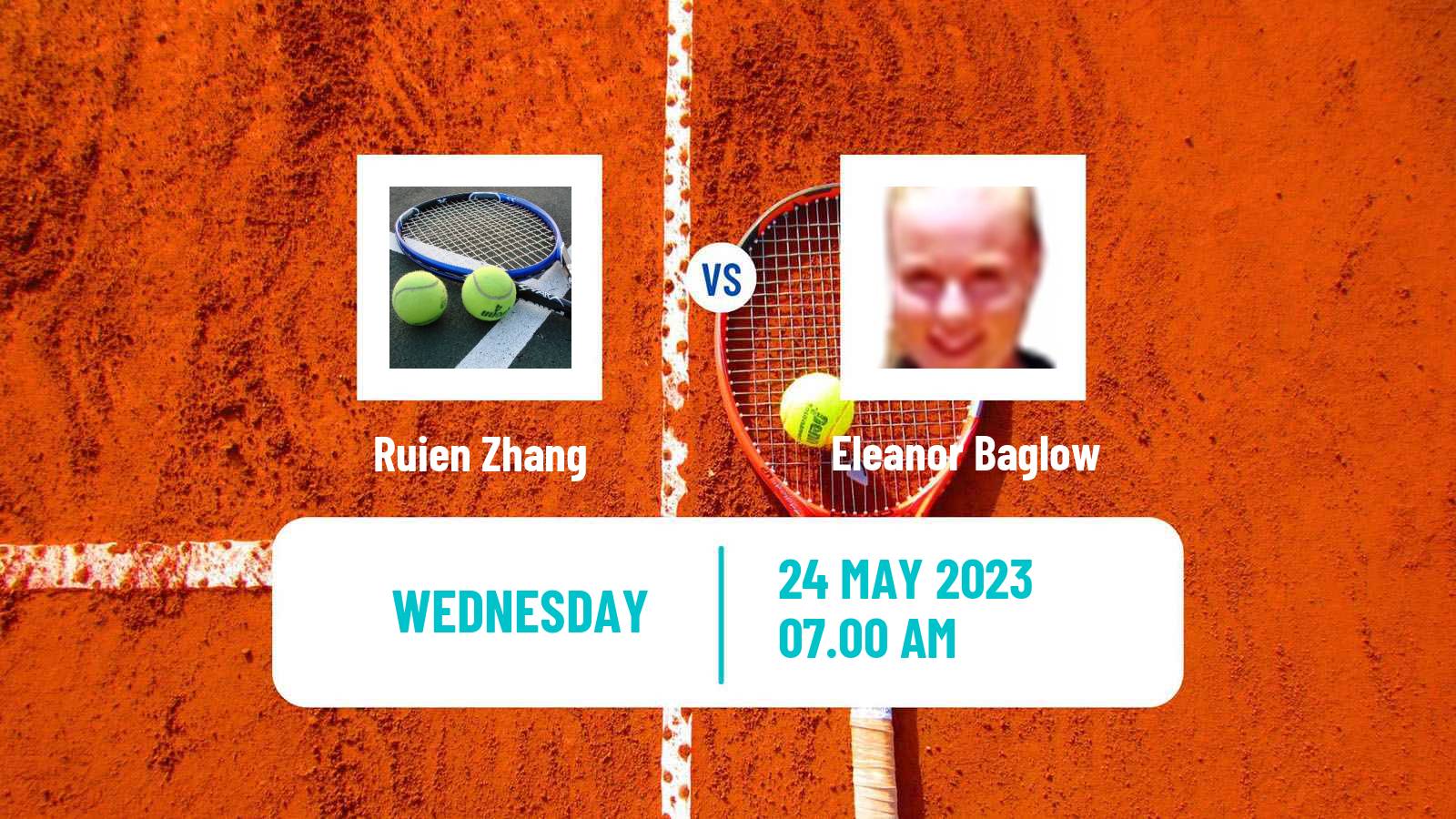 Tennis ITF W15 Kursumlijska Banja 5 Women Ruien Zhang - Eleanor Baglow