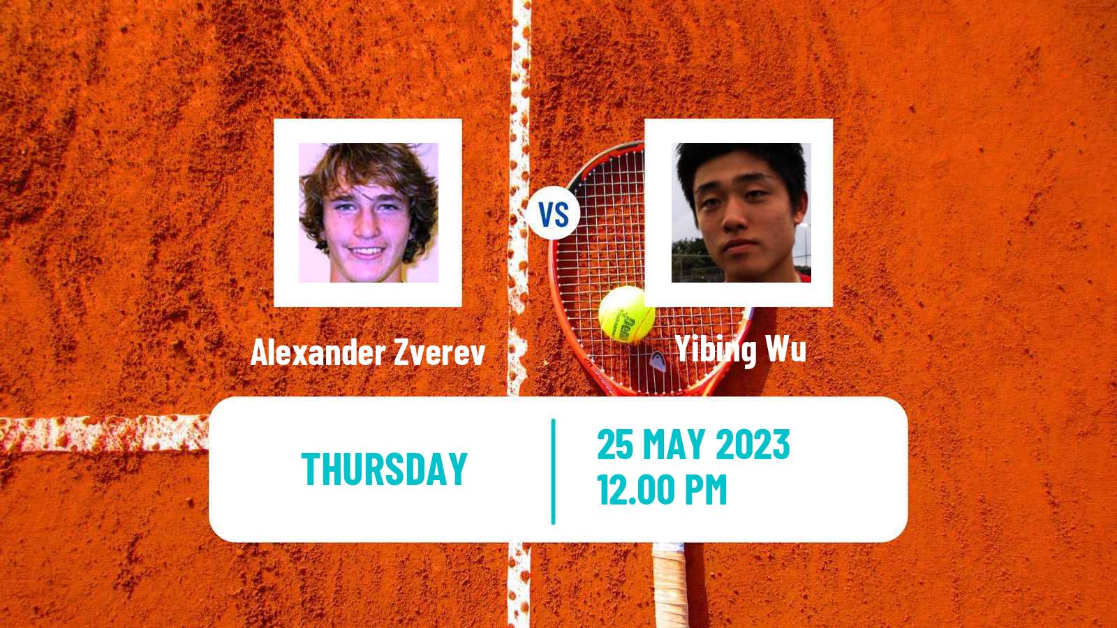 Tennis ATP Geneva Alexander Zverev - Yibing Wu