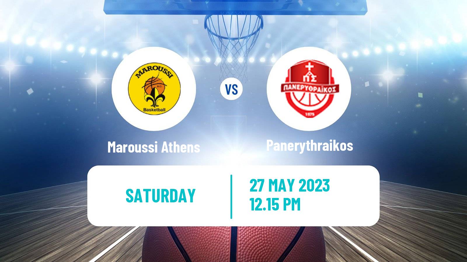 Basketball Greek Elite League Basketball Maroussi Athens - Panerythraikos