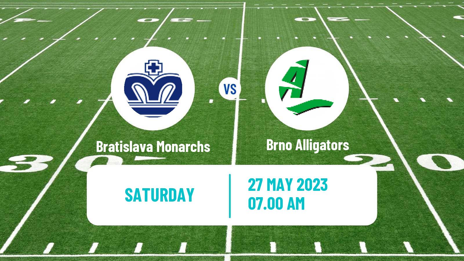 American football Czech CLAF Bratislava Monarchs - Brno Alligators