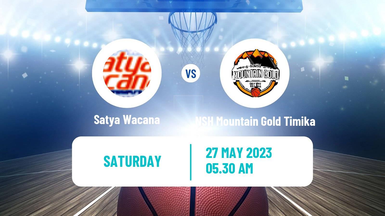 Basketball Indonesian IBL Satya Wacana - NSH Mountain Gold Timika