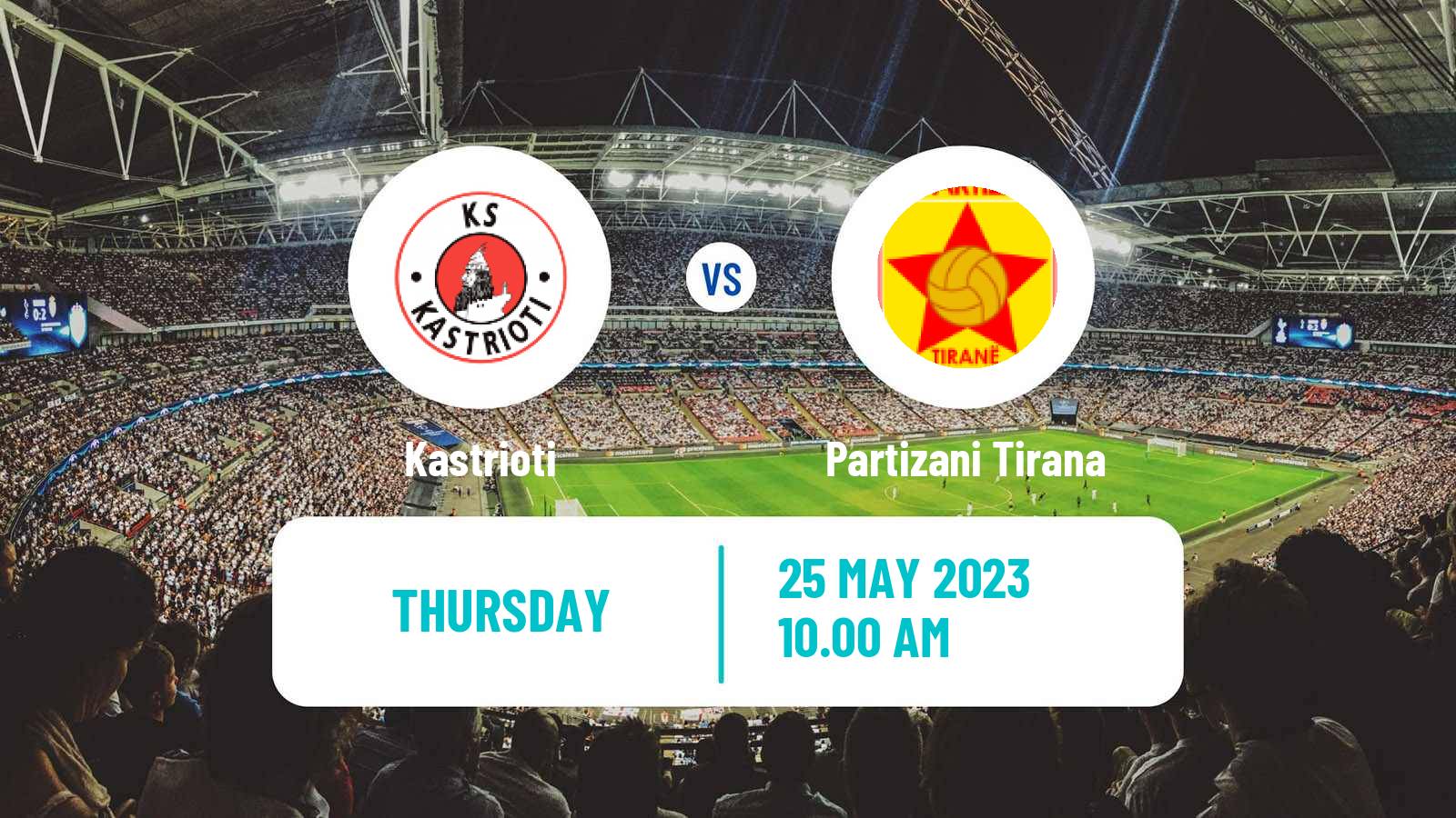 Soccer Albanian Super League Kastrioti - Partizani Tirana