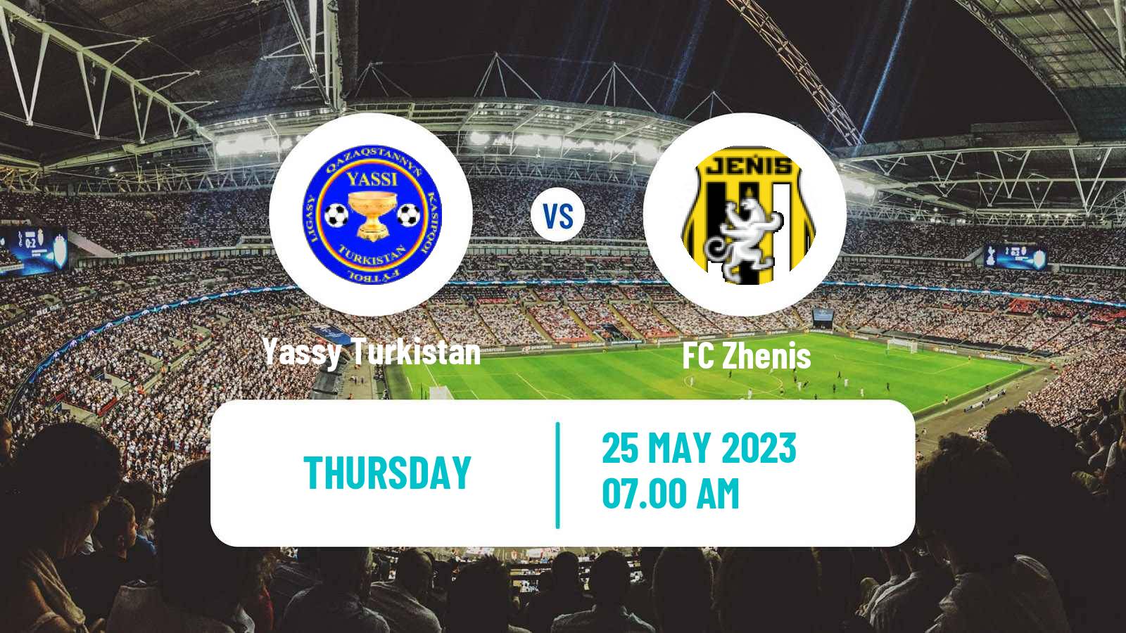 Soccer Kazakh First Division Yassy Turkistan - Zhenis